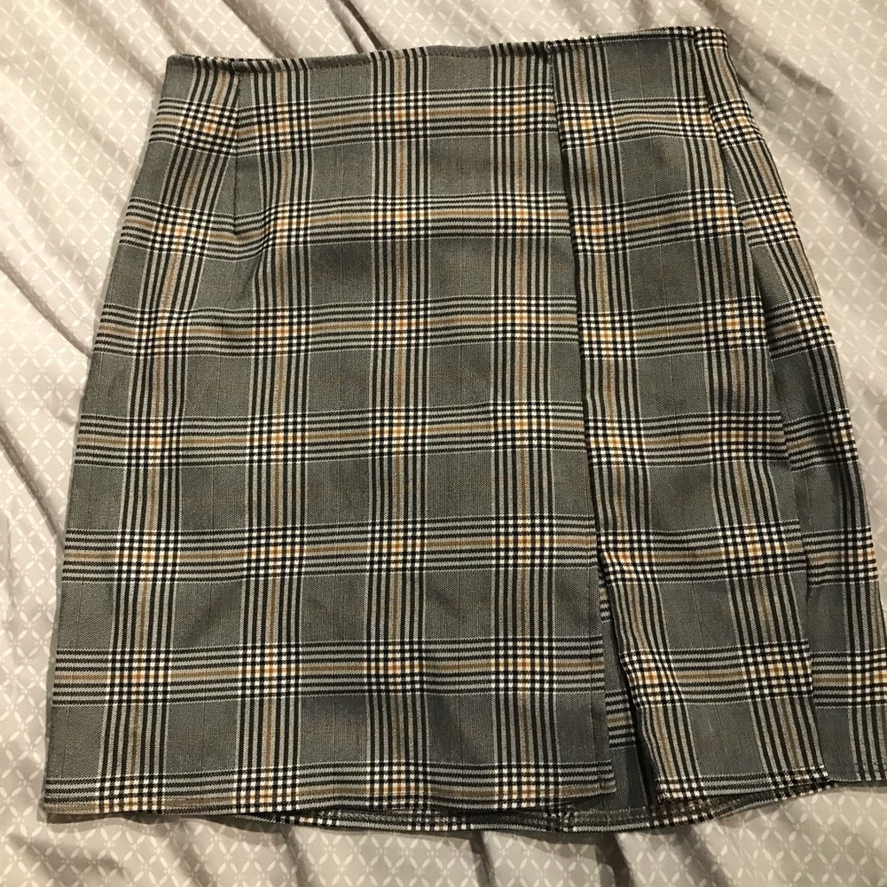 Windsor plaid pencil skirt